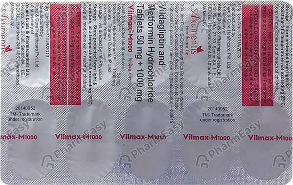 Vilmax M 1000Mg Strip Of 10 Tablets