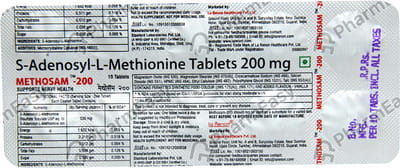 Methosam 200mg Strip Of 10 Tablets