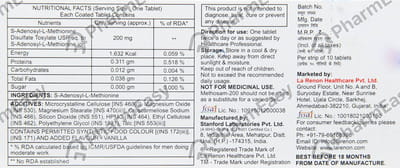 Methosam 200mg Strip Of 10 Tablets