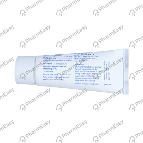 Benzac Ac 2.5% Tube Of 15Gm Gel