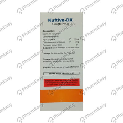 Kuftive Dx Bottle Of 100ml Cough Syrup
