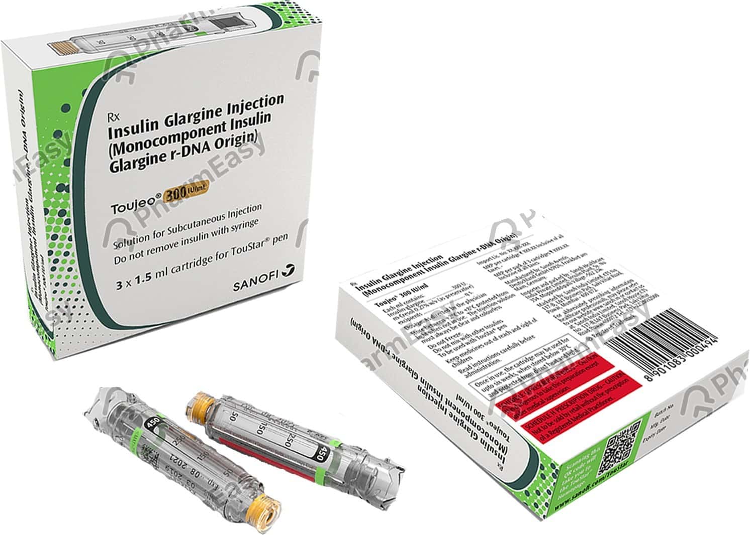 Toujeo 300 IU/ML Solution For Injection (1.5) Uses, Side Effects