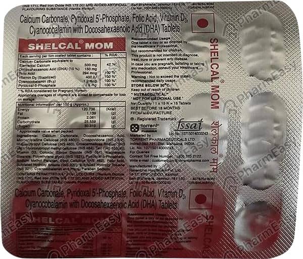 Shelcal Mom Strip Of 15 Tablets