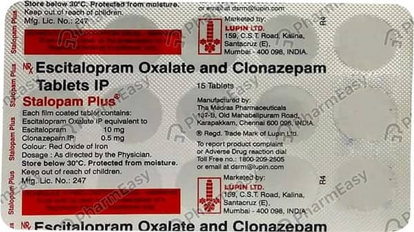 Stalopam Plus Strip Of 15 Tablets