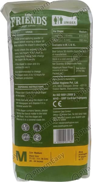 Friends Easy Adult M Diaper 5 No's