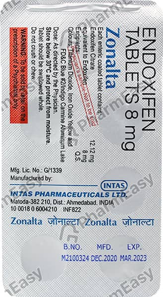 जोनाल्टा 8एमजी की स्ट्रिप 7 टैबलेट्स