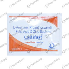 CADIFAST ORANGE FLAVOUR SUGAR FREE SACHET OF 5GM ORAL POWDER