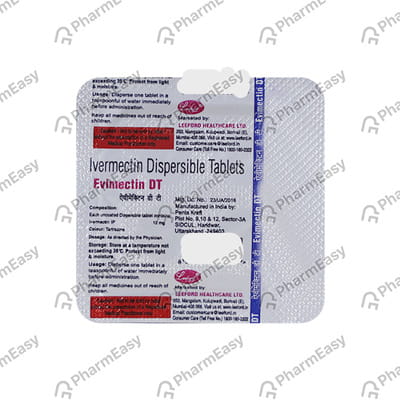 Evimectin Dt 12mg Strip Of 1 Tablet