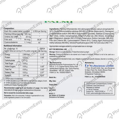 Palmi Strip Of 10 Tablets