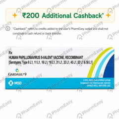 GARDASIL 9 PRE FILLED SYRINGE OF 0.5ML VACCINE
