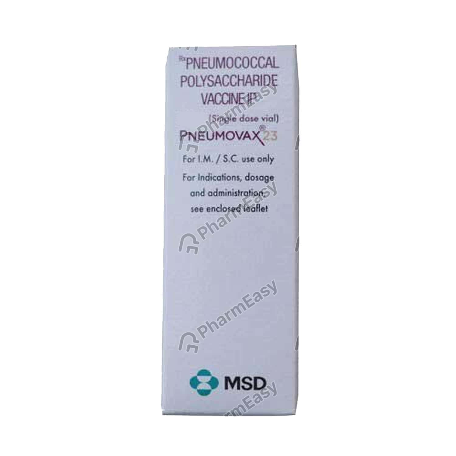 Buy Pneumovax 25 MCG Injection 0 5 Online At Flat 18 OFF PharmEasy