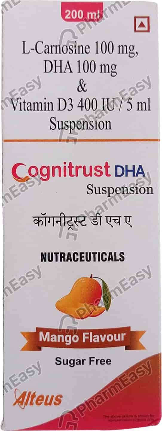 Cognitrust Dha Mango Flavour Sugar Free Bottle Of 200ml Suspension