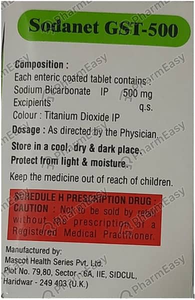 Sodanet Gst 500mg Strip Of 10 Tablets