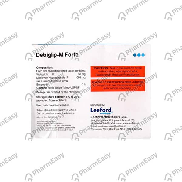 Debiglip M Forte Strip Of 15 Tablets