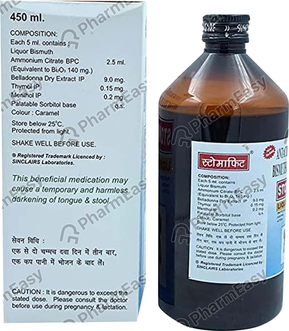 Buy Stomafit Bottle Of 450ml Liquid Online at Flat 18 OFF PharmEasy