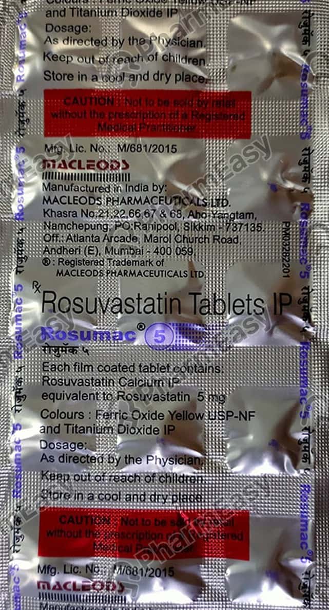 Rosumac 5 MG Tablet (15) Uses, Side Effects, Price & Dosage PharmEasy