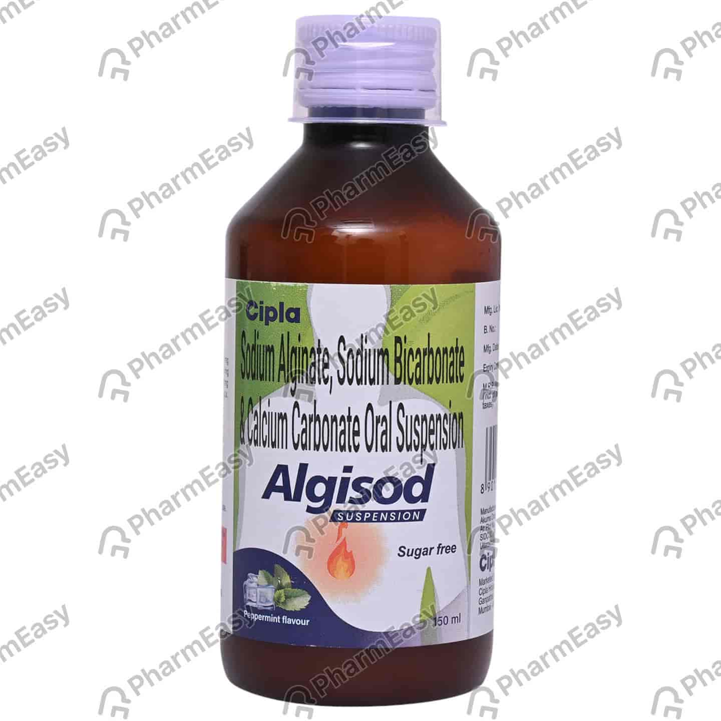Algisod Peppermint Flavour Sugar Free Bottle Of 150ml Suspension