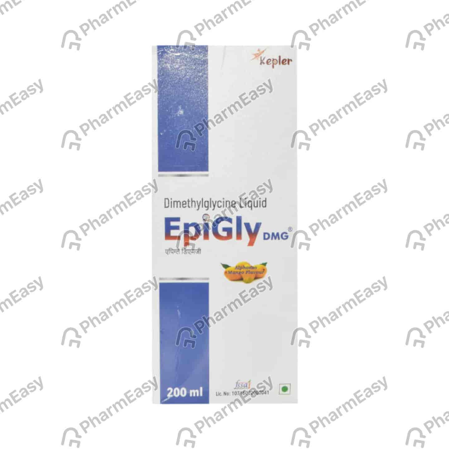 Epigly Dmg Alphonso Mango Flavour Bottle Of 200ml Liquid