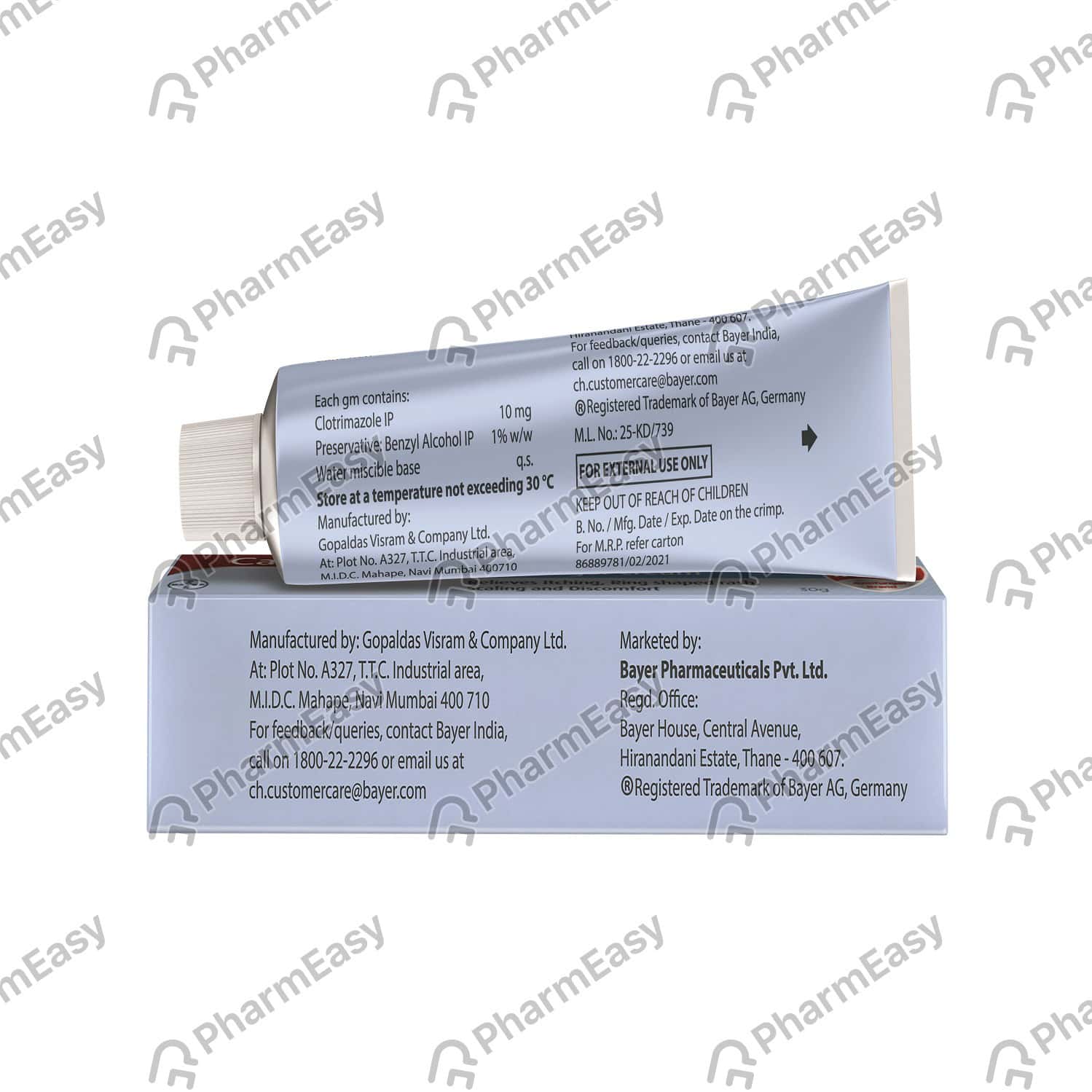 Canesten 10 MG Cream (30) Uses, Side Effects, Price, Dosage