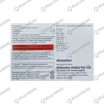 Silocare D 8mg Strip Of 10 Capsules