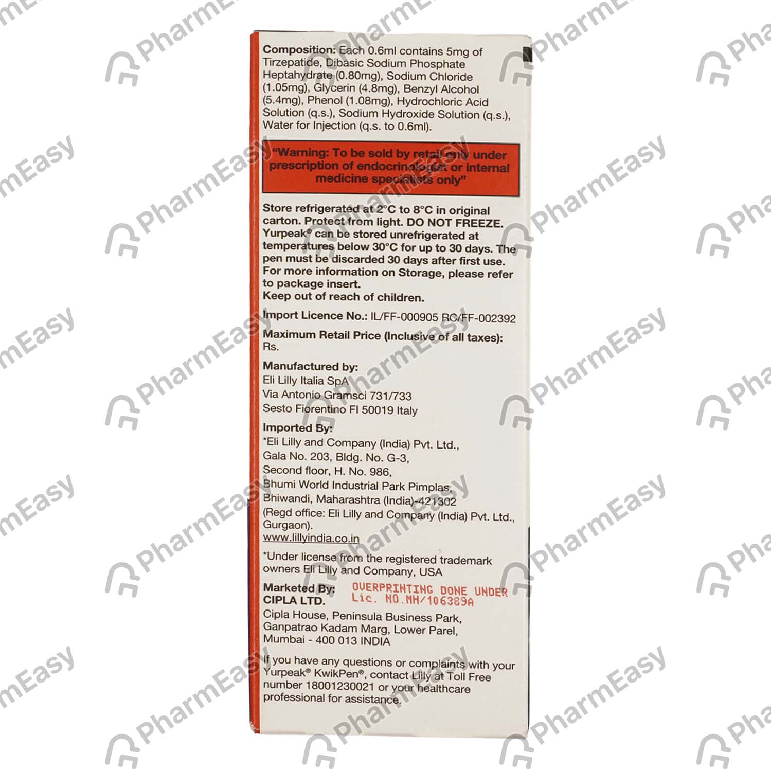 Tirzepatide  Uses, Side Effects, Medicines & FAQs - PharmEasy