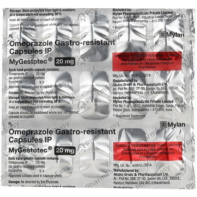 Mygestotec 20mg Strip Of 15 Capsules