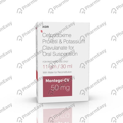 Montego Cv 50mg Bottle Of 30ml Dry Suspension