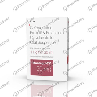 Montego Cv 50mg Bottle Of 30ml Dry Suspension