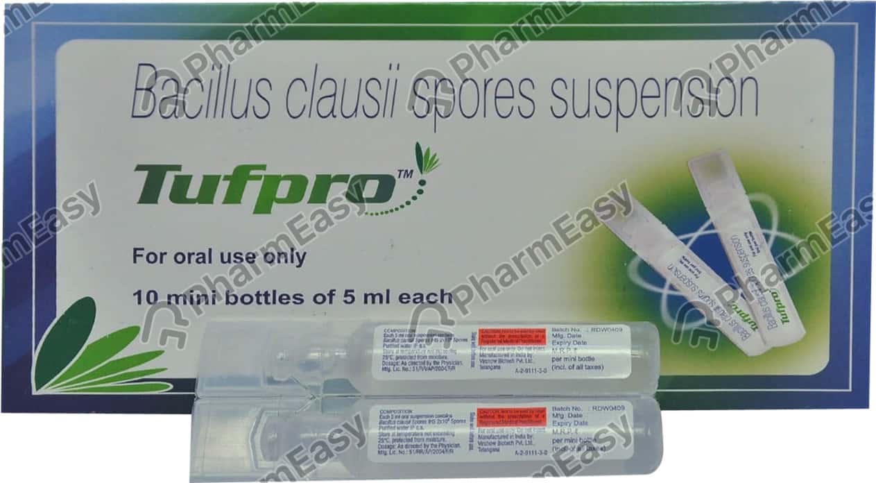 Tufpro 2 BILLION/5ML Suspension (5) Uses, Side Effects, Price & Dosage