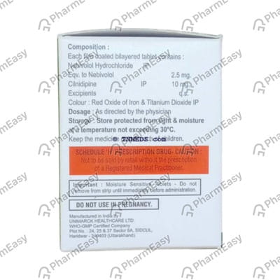 Cilnitab Nb 10/5 Strip Of 15 Tablets