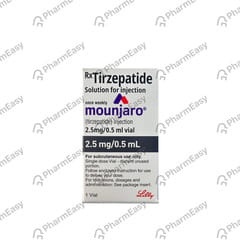 MOUNJARO 2.5MG VIAL OF 0.5ML SOLUTION FOR INJECTION