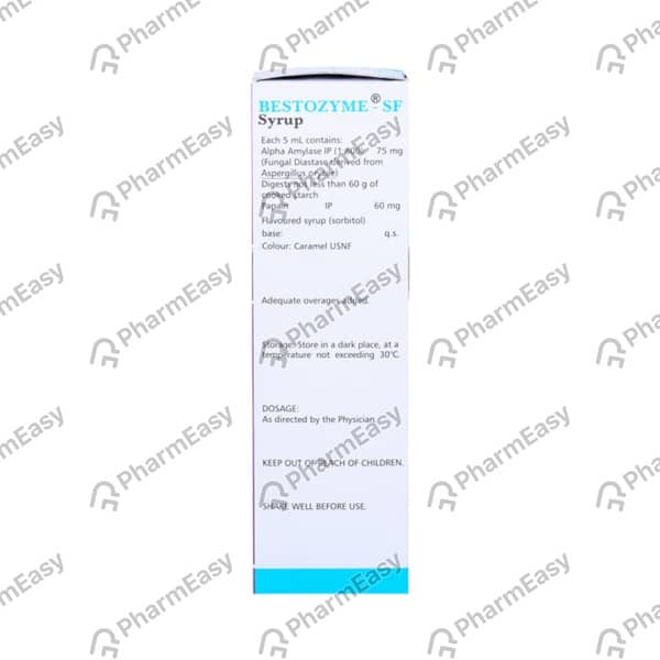 Bestozyme Sf Bottle Of 250ml Syrup