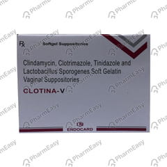 CLOTINA V STRIP OF 3 VAGINAL SUPPOSITORIES