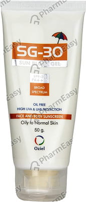 Sg 30 Sun Block Tube Of 50gm Gel