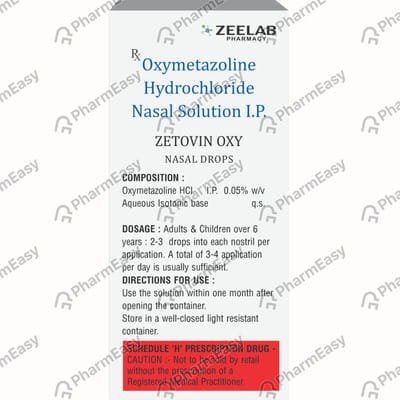 Zetovin Oxy Bottle Of 10ml Nasal Drops