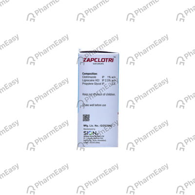 Zapclotry Bottle Of 10ml Ear Drops