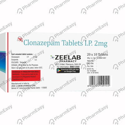 Clonatrix 2mg Strip Of 10 Tablets