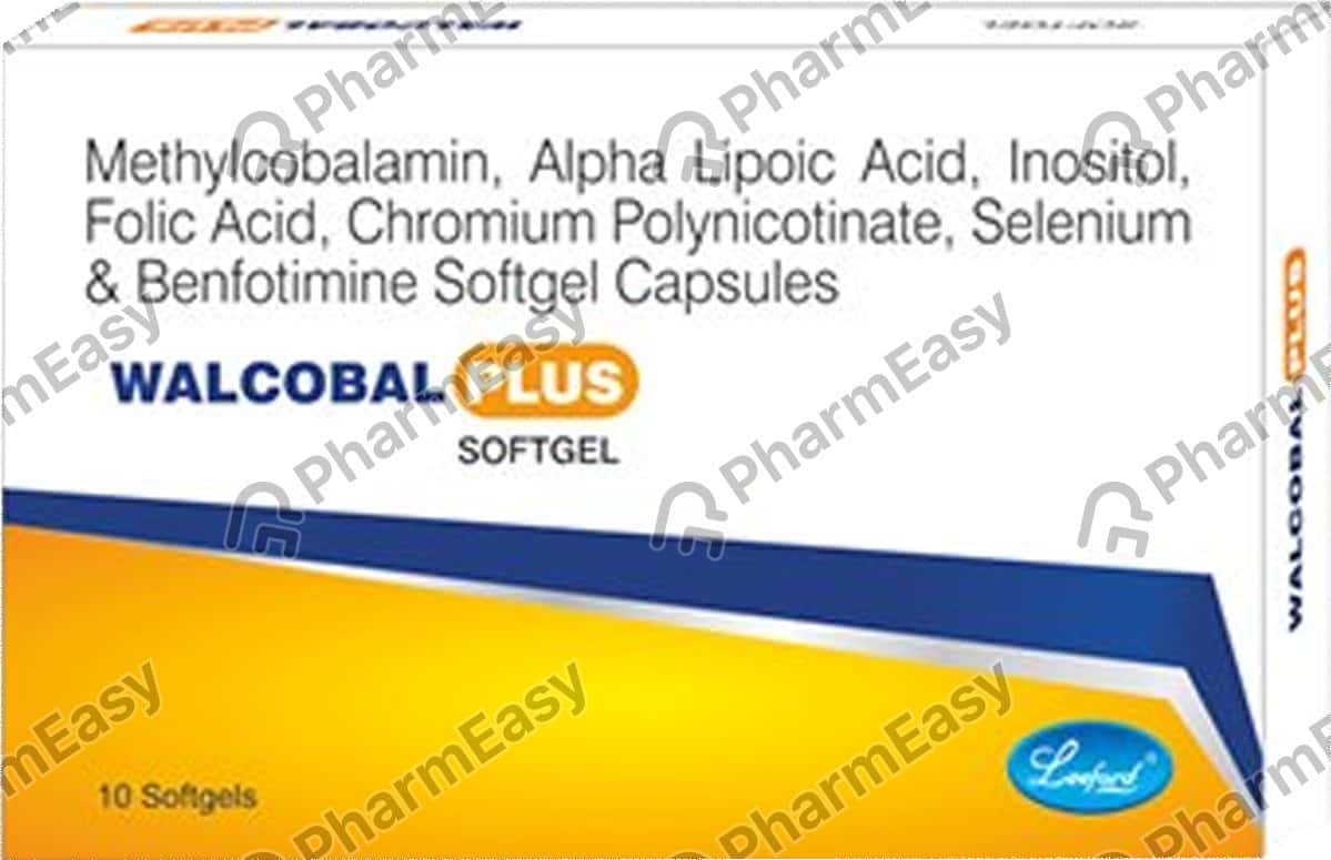 Walcobal Plus Strip Of 10 Softgel Capsules