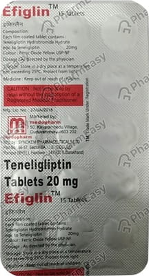 Efiglin 20mg Strip Of 15 Tablets