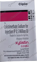 XYLISTIN 0.5 MIU DRY VIAL OF 1 POWDER FOR INJECTION