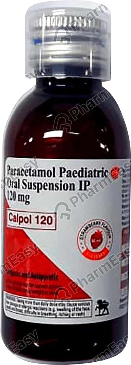 Calpol 120mg Strawberry Flavour Bottle Of 60ml Suspension