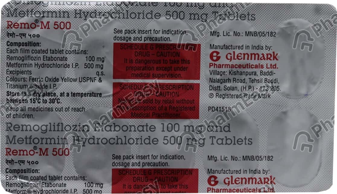 Remo 100mg Tablet View Uses, Side Effects, Price and verloop.io