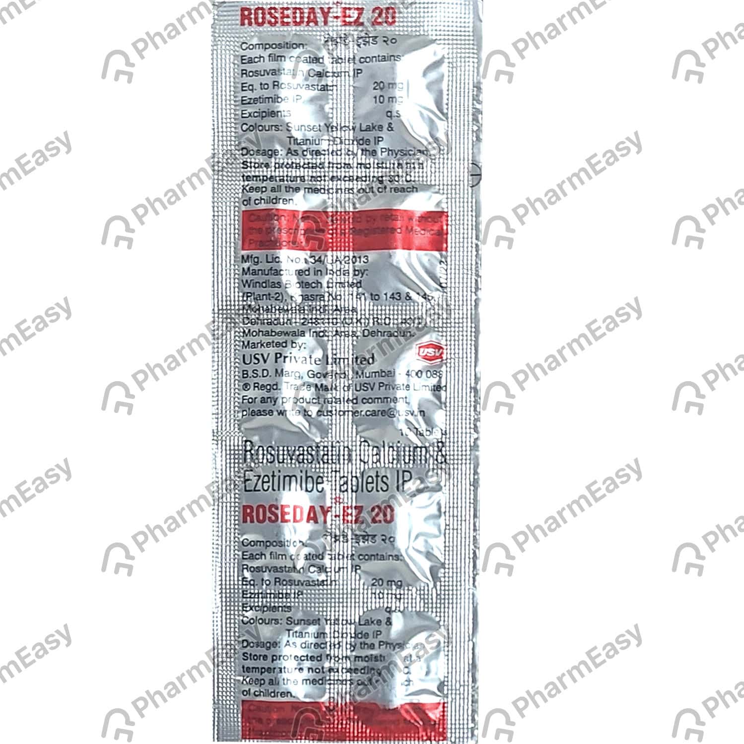 Buy Roseday Ez 20mg Strip Of 10 Tablets Online at Flat 15% OFF | PharmEasy
