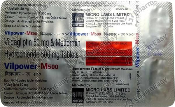 Vilpower M 500mg Strip Of 10 Tablets