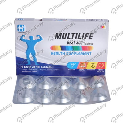 Multilife Best 300mg Strip Of 10 Softgel Capsules