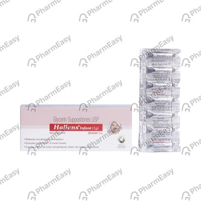Hallens Infant 1gm Strip Of 7 Suppositories