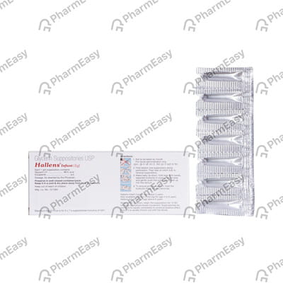 Hallens Infant 1gm Strip Of 7 Suppositories