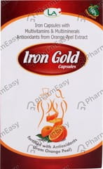 IRON GOLD STRIP OF 10 CAPSULES