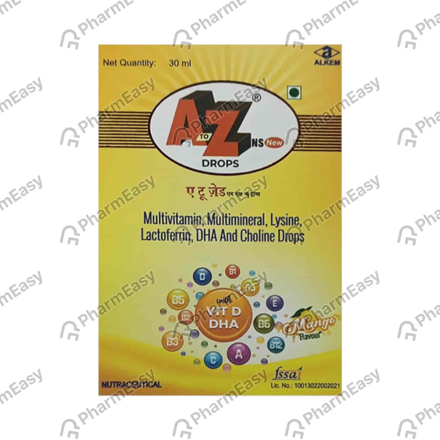 A To Z Ns New Mango Flavour Bottle Of 30ml Oral Drops
