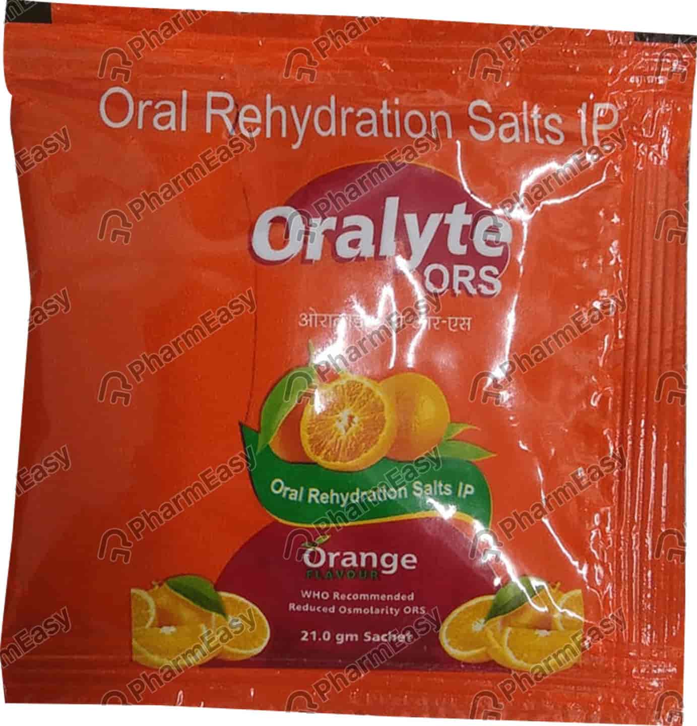 Oralyte Ors Orange Flavour Sachet Of 21gm Powder